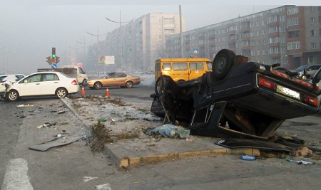 Авария на перекрёстке Советская - Некрасова